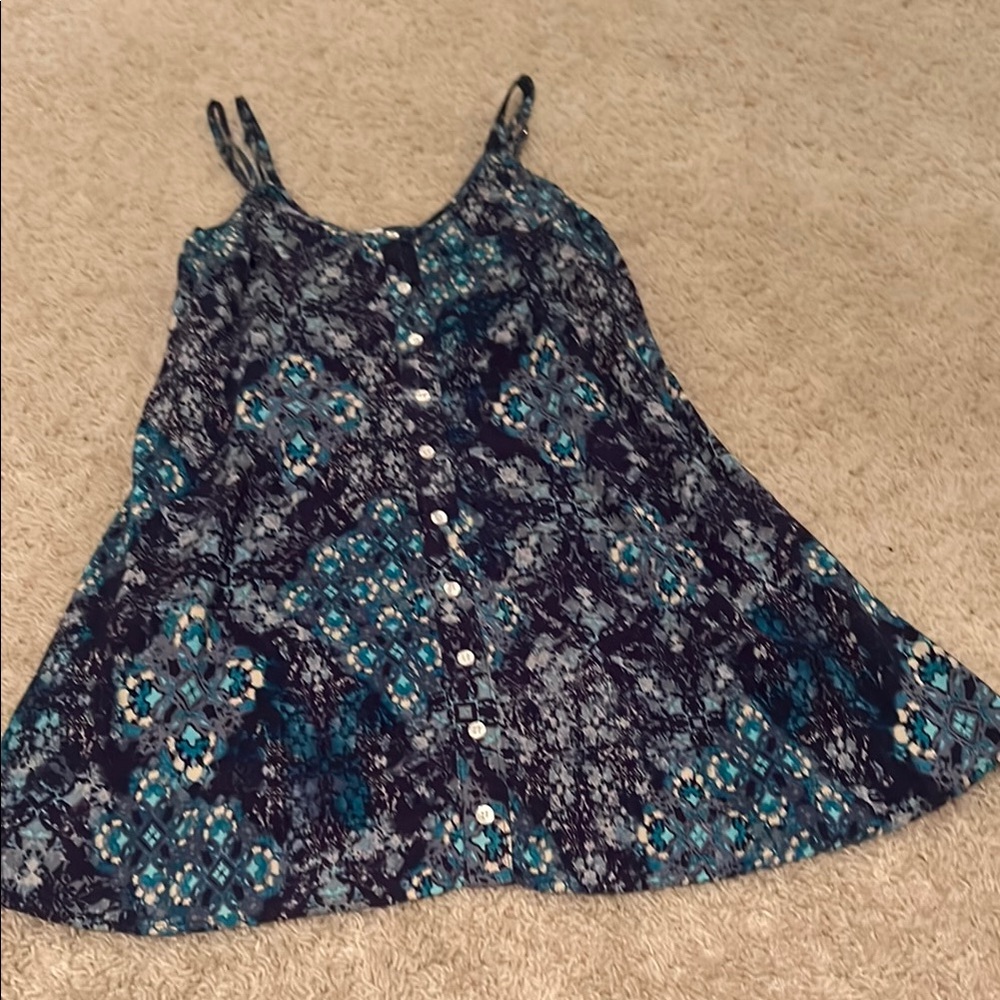 Aeropostale Women’s Blue Floral Print Dress